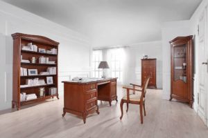 klasyczny gabinet z meblami Rossini - Meble Mikołajczyk